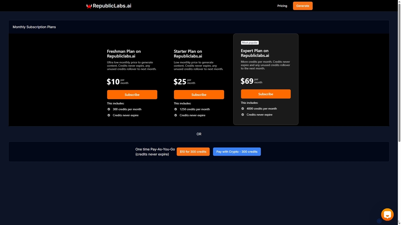 RepublicLabs.ai | Generate images and videos from AI Generative models for RepublicLabs.ai