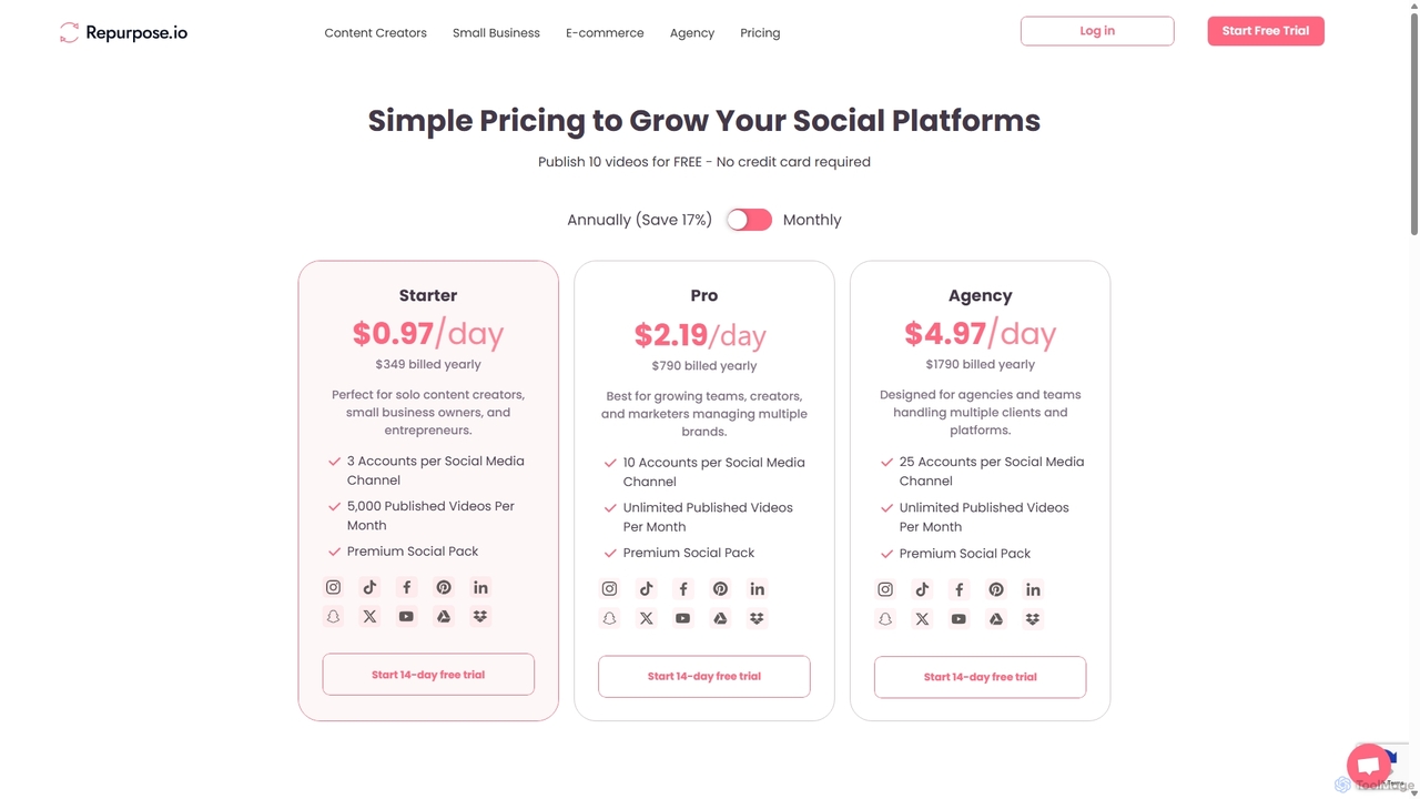 Pricing » Repurpose.io for Repurpose.io