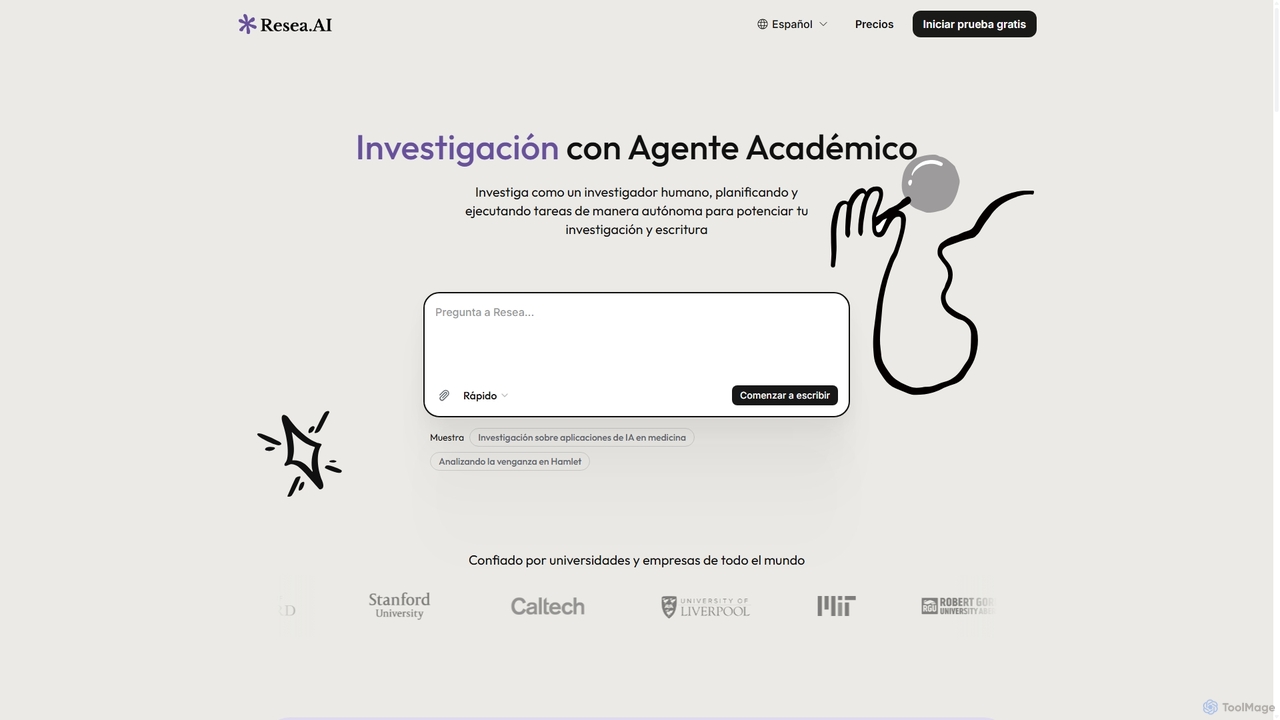 Resea AI: El Primer Agente Académico del Mundo for Resea AI