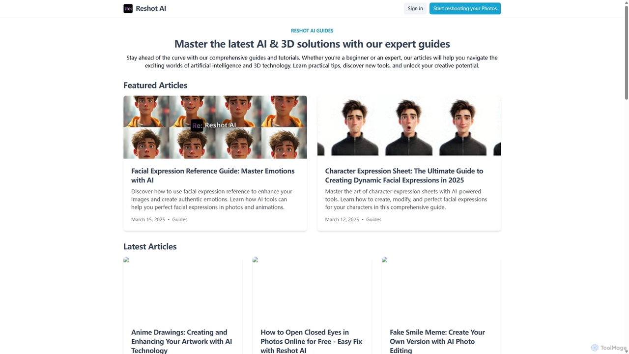 The best guides to master AI & 3D - Reshot AI Blog for Reshot AI