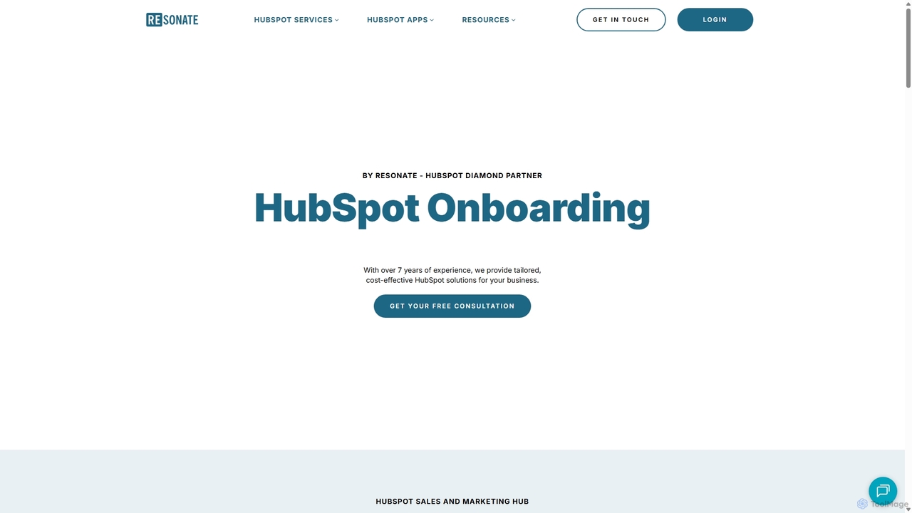 HubSpot Onboarding and Implementation Services for ResonateHQ