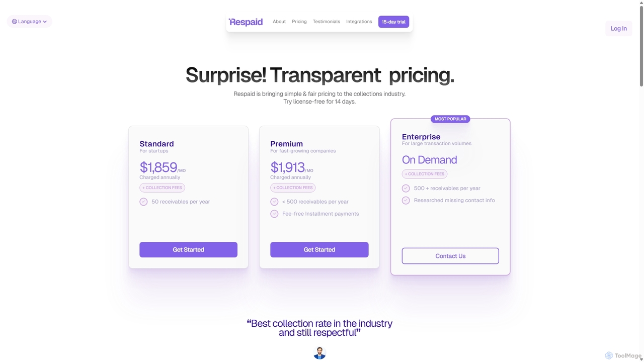 Respaid | Pricing for Respaid