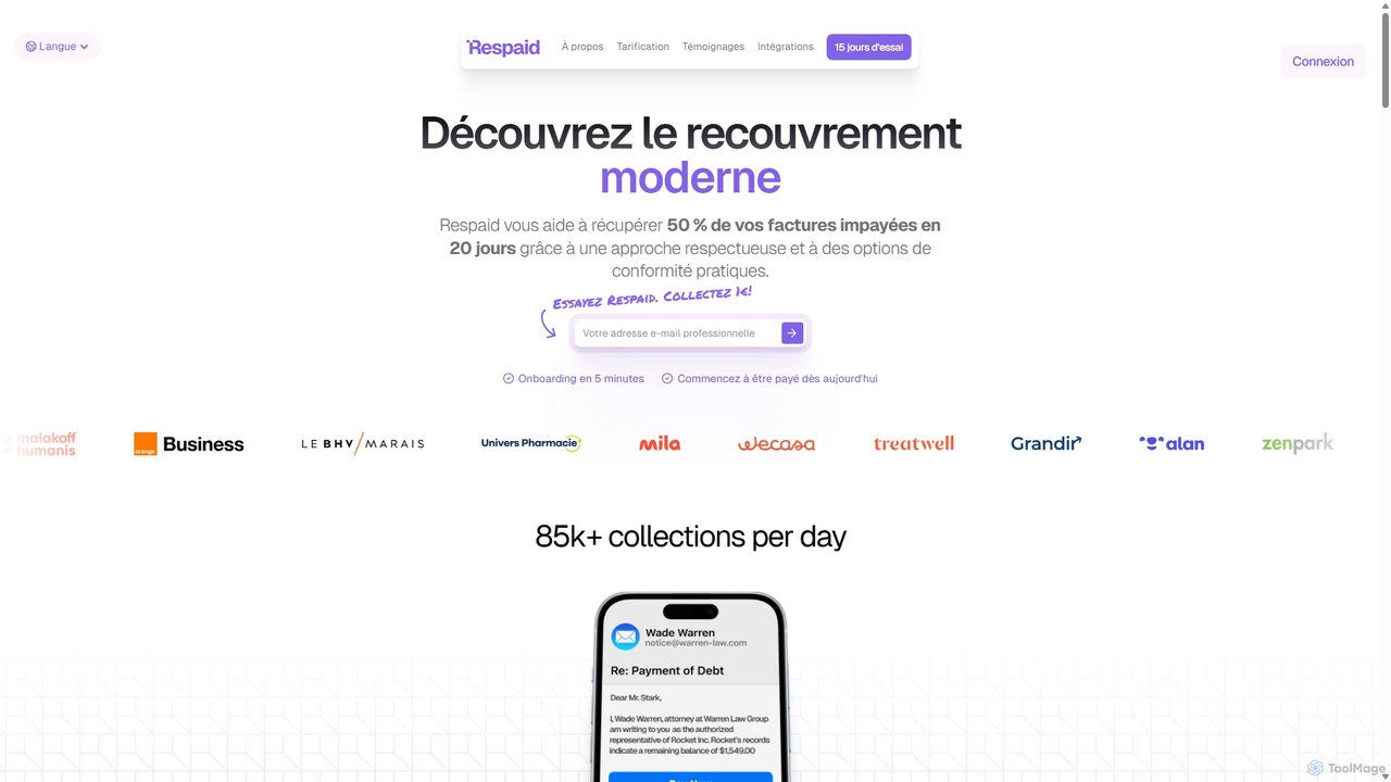 Respaid | Respectful B2B Collection, Powered by AI. for Respaid