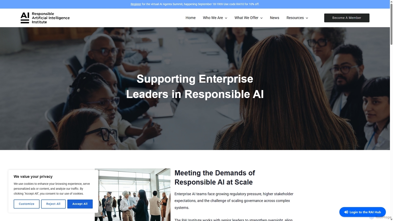 RAI Institute for Enterprise AI Leaders - Responsible AI for Responsible AI Institute