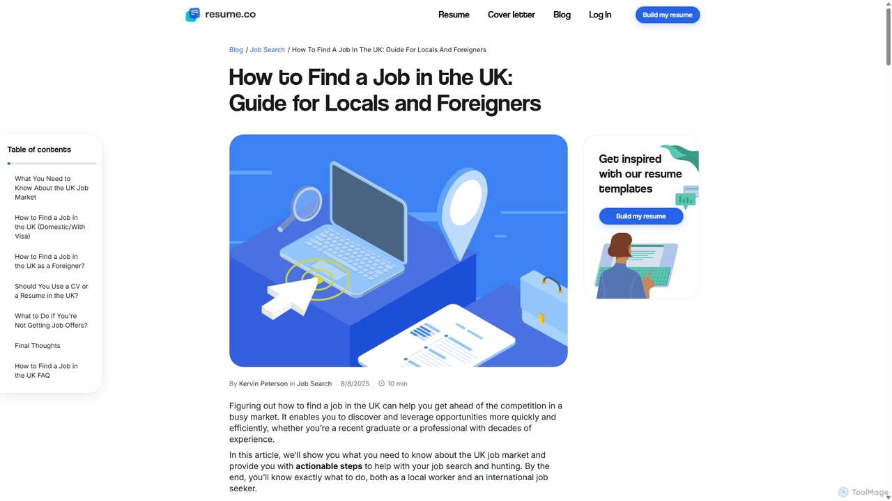 How to Find a Job in the UK: Guide for Locals and Foreigners for Resume.co