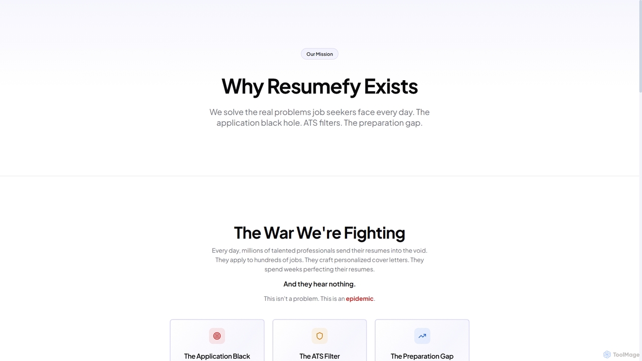 About Resumefy.pro - Why We Exist | Resumefy.pro for Resumefy