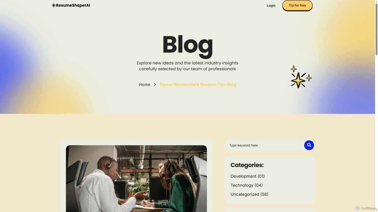 Career Resources & Resume Tips Blog - 💡ResumeShaperAI for ResumeShaperAI