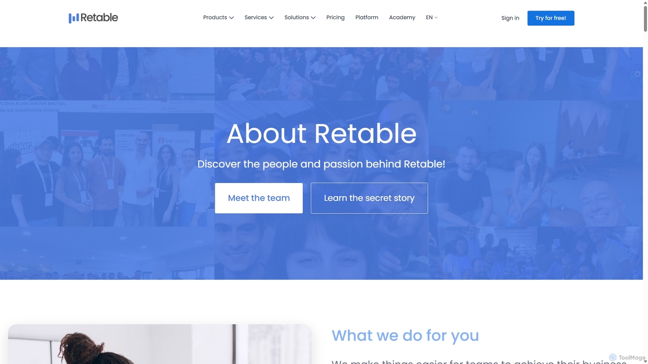 Retable | About us for Retable