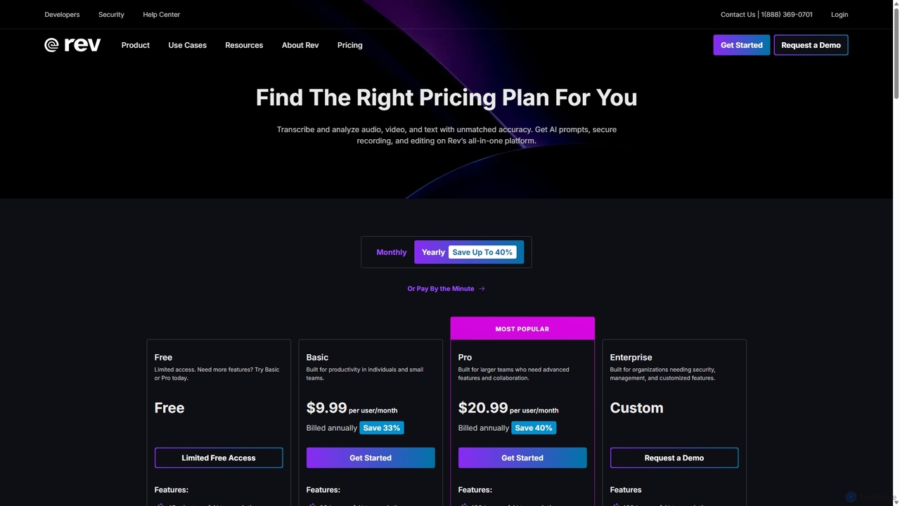 Pricing for Caption, Transcription, and Subscription Services | Rev for Rev