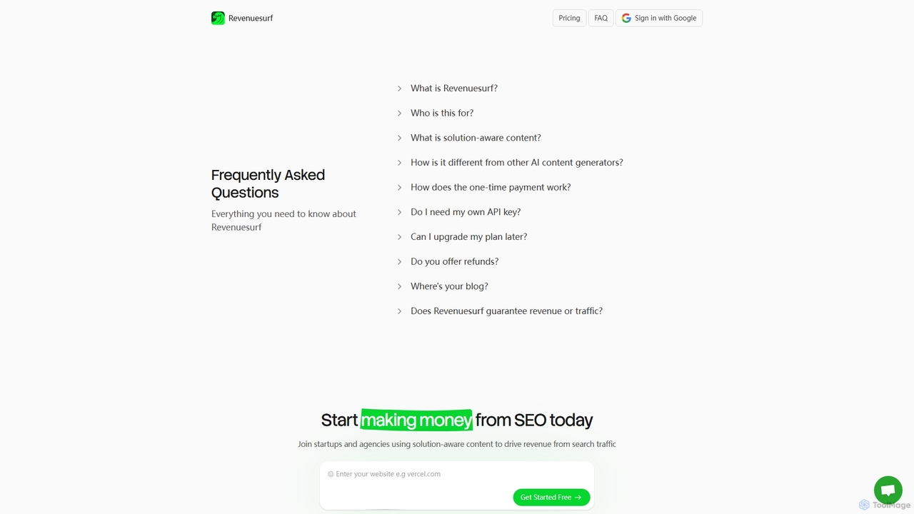 FAQ - Frequently Asked Questions - Revenuesurf for Revenuesurf
