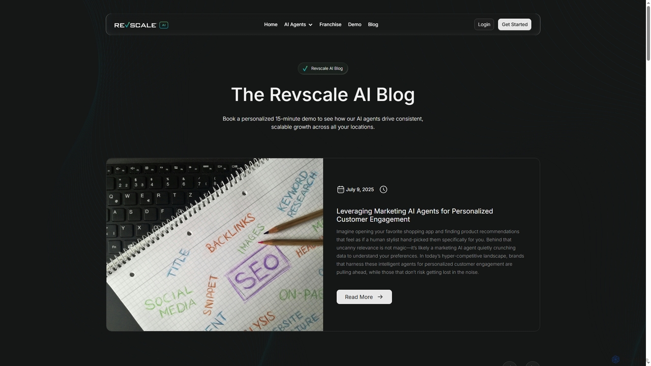 Revscale AI Blog | AI Blog for Franchise | Small Business AI Tips and Tricks for Revscale