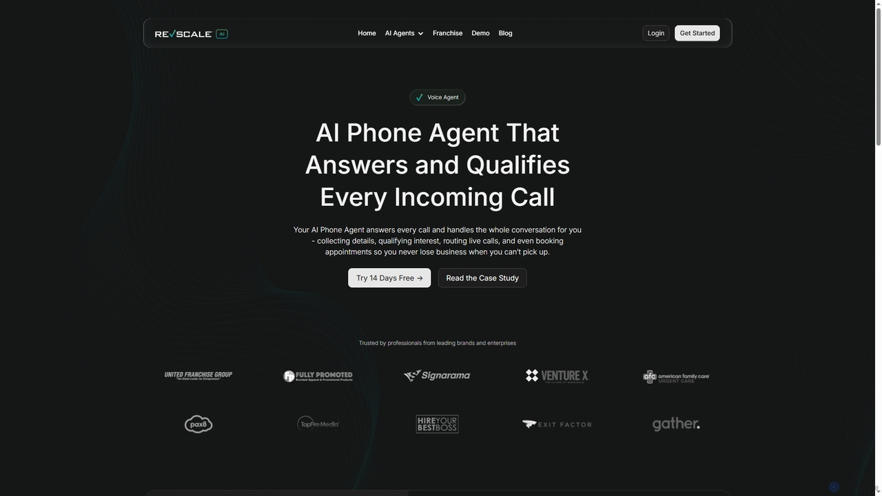 Voice AI Agent | AI Call Answering | AI Voice Assistant Platform for Business | Revscale AI for Revscale