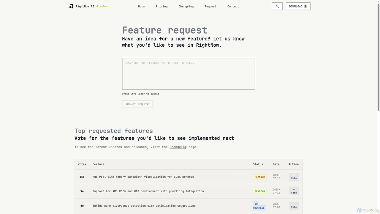RightNow AI - Best CUDA Code Editor with AI | GPU Development Tool for RightNow AI