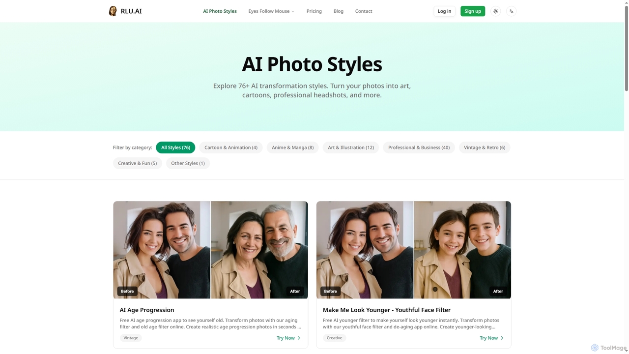 AI Photo Styles - Transform Your Photos with AI for RLU