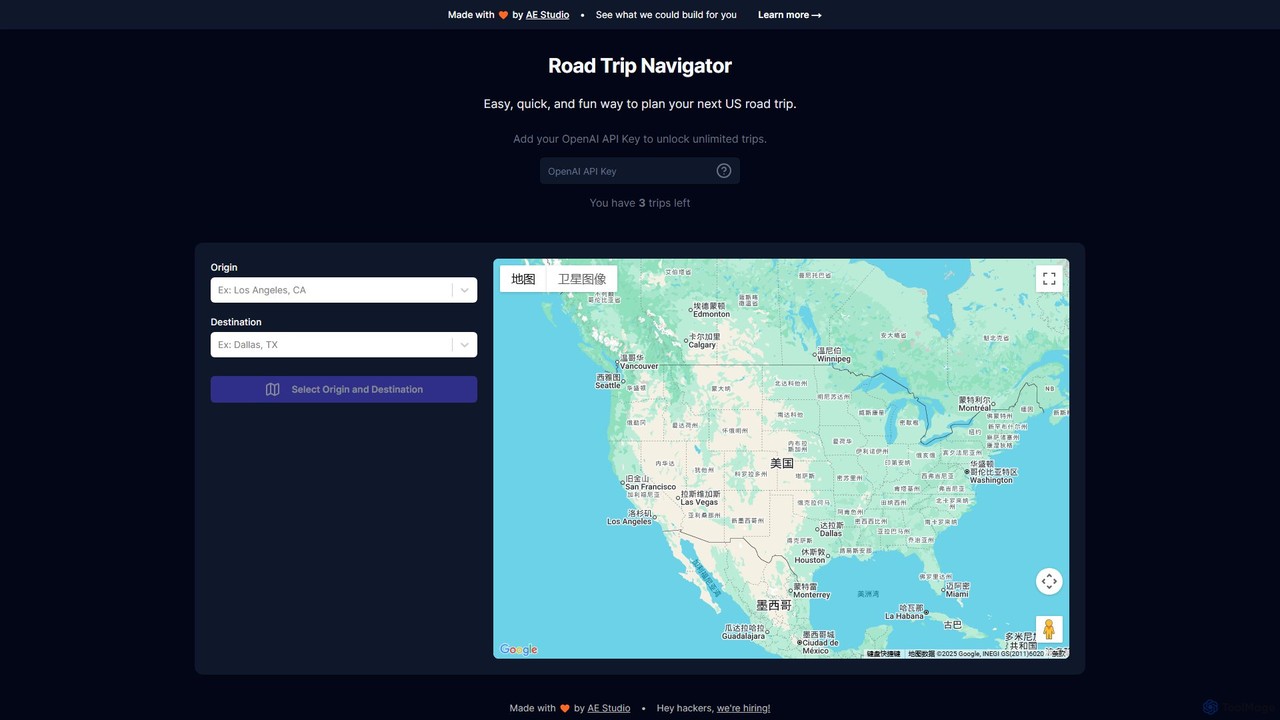 Road Trip Navigator