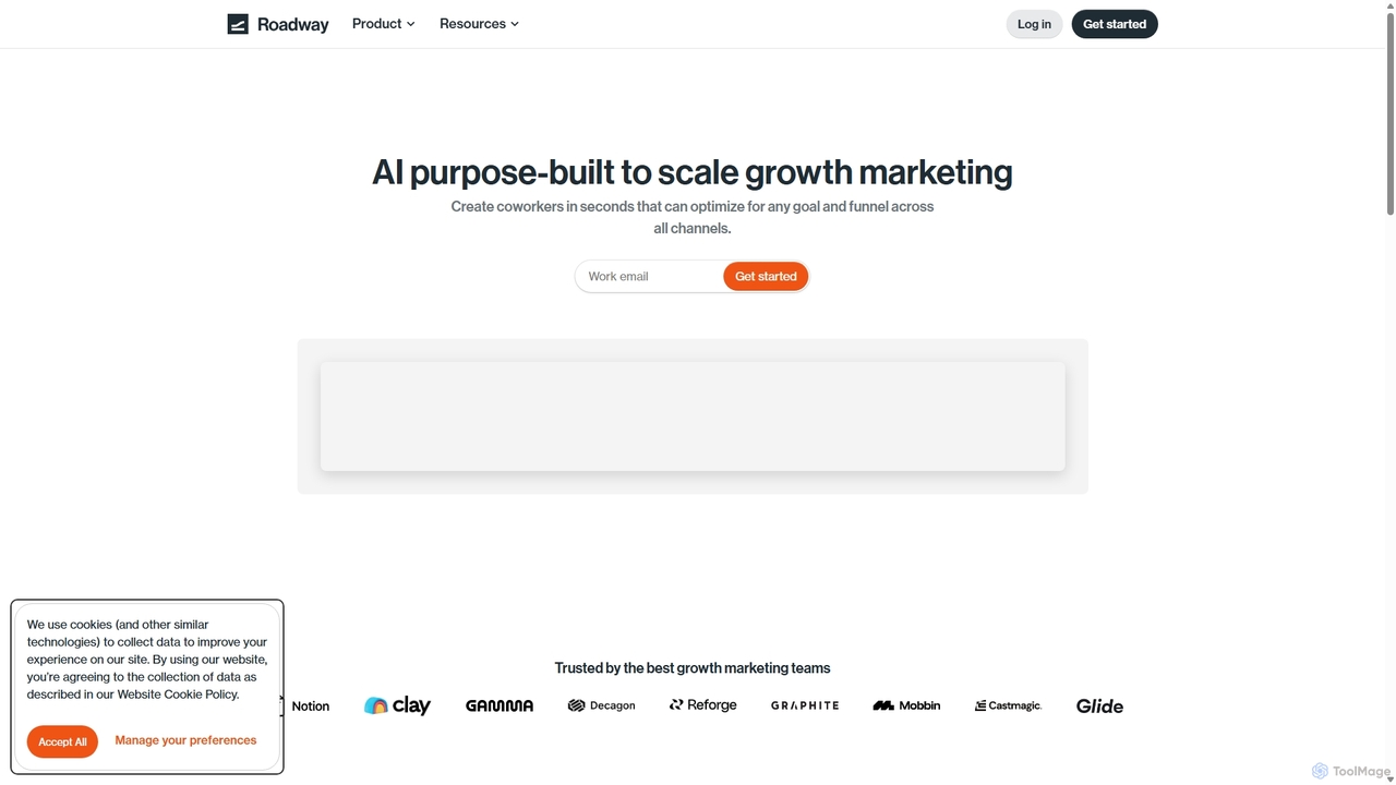 AI built for growth marketing for Roadway AI