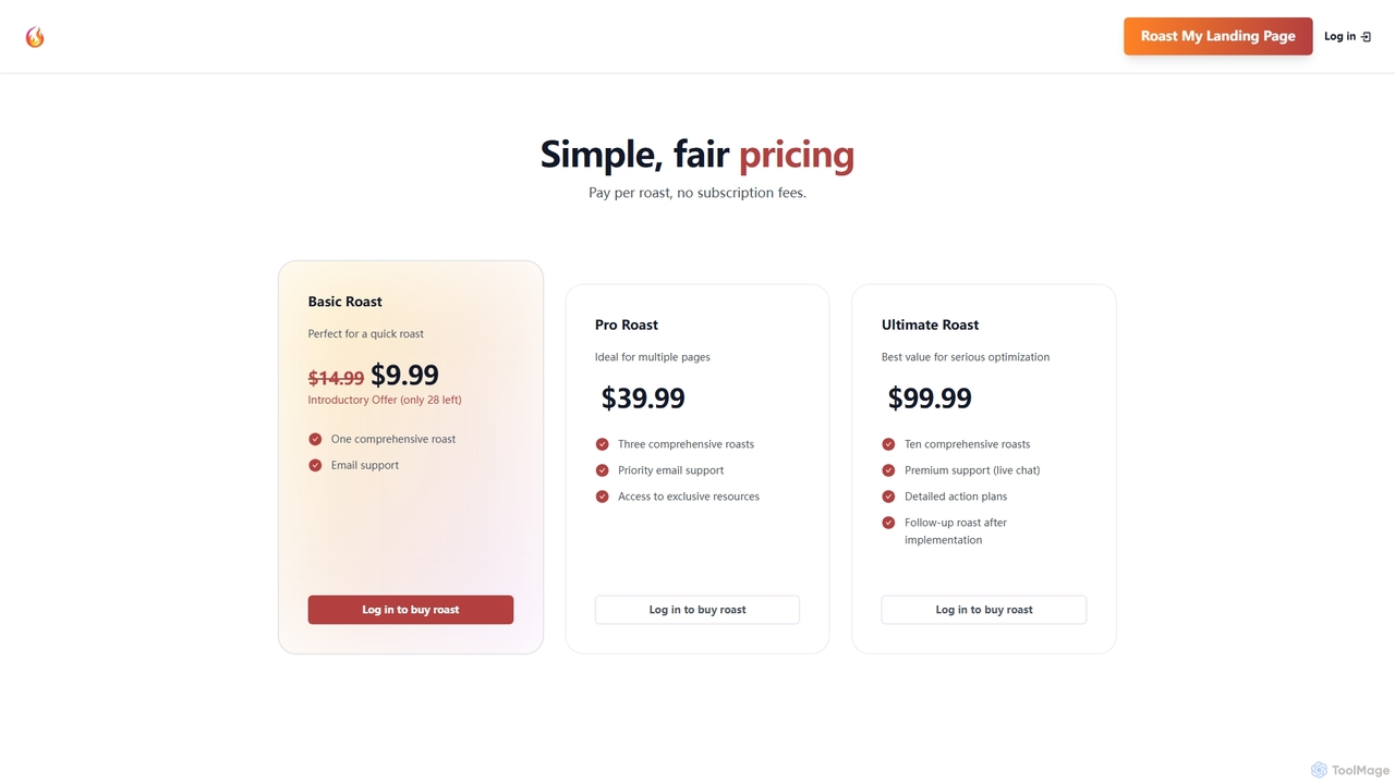 Roast My Landing Page | Quick, Affordable Insights That Will Skyrocket Your Conversions for Roast My Landing Page