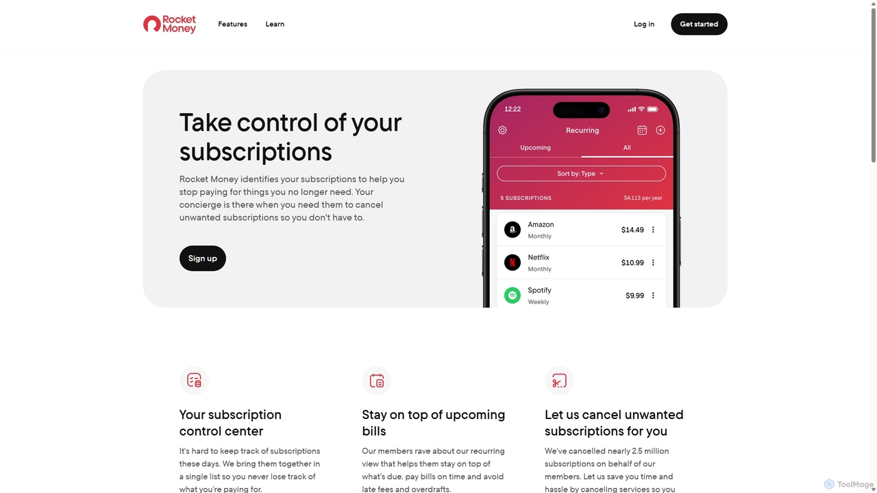 Take control of your subscriptions | Rocket Money for Rocket Money