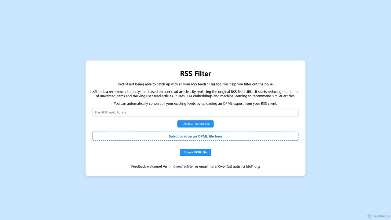 RSS Filter