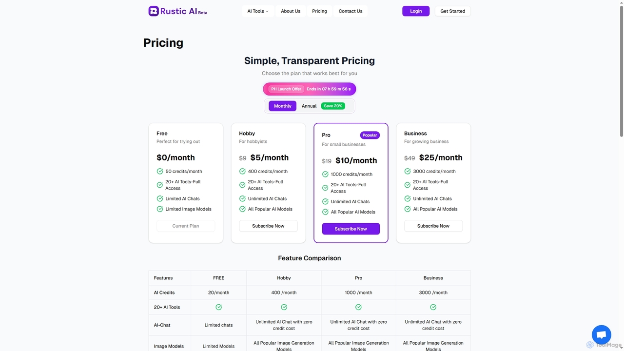 Rustic AI - AI Designer for eCommerce Brands & SMBs for Rustic AI