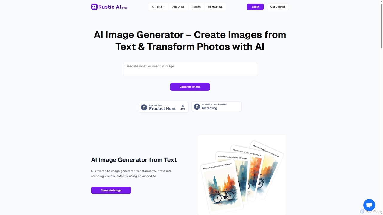 Best Free AI Image Generator Online From Text and Image for Rustic AI