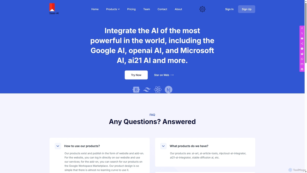 faq|saas AI | stable diffusion|dalle|gpt3|gptchat for SaaS AI