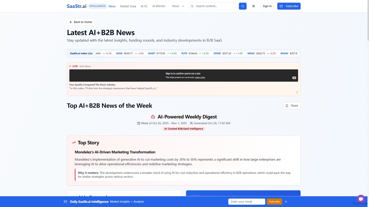 SaaStr.ai - AI-Powered B2B SaaS Intelligence Platform for SaaStr