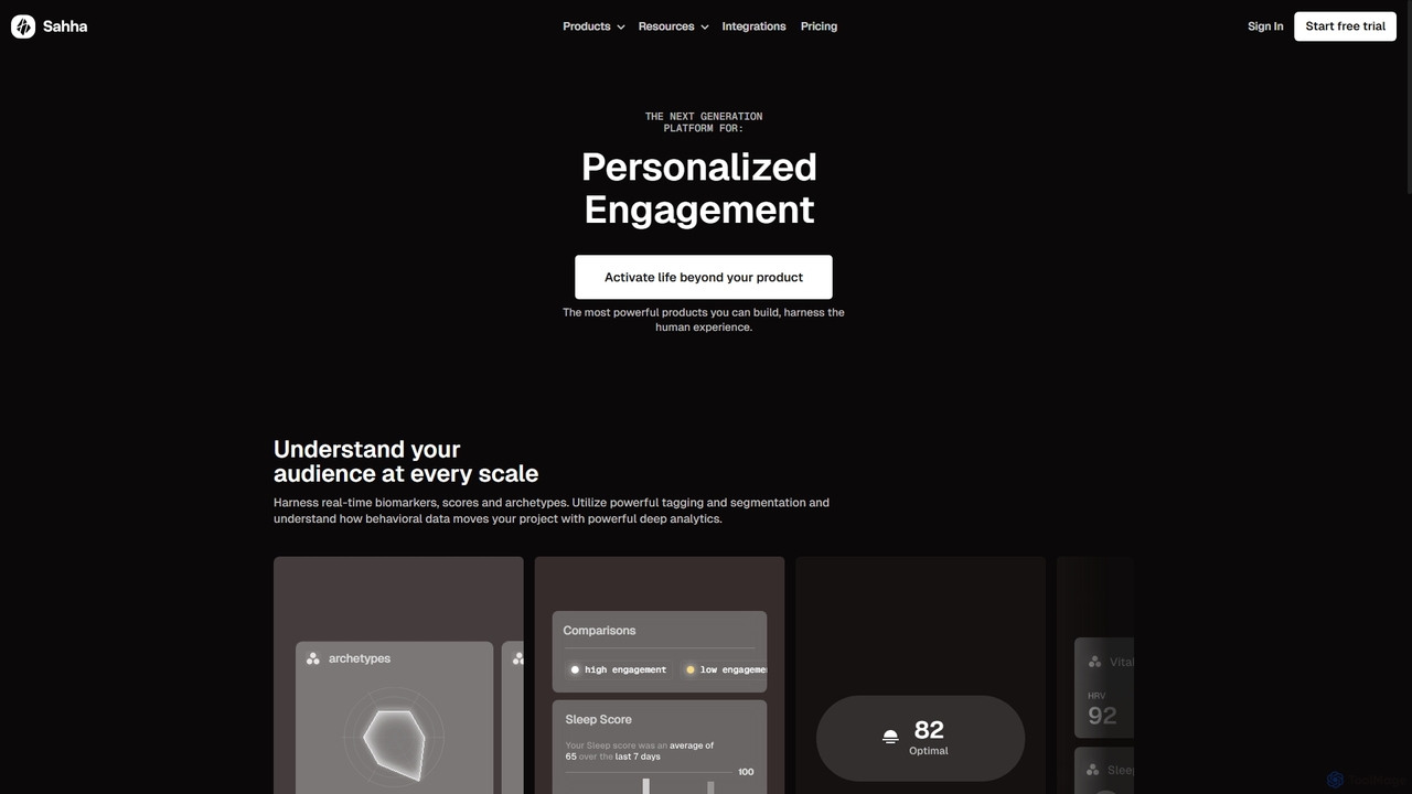 The Platform for Health & Lifestyle UX | Sahha, Experience is Human for Sahha