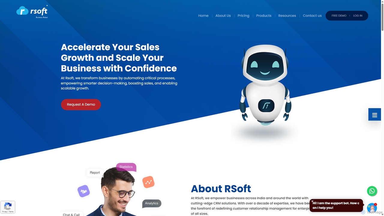 About Us - RSoft Ai Sales Improvement Solution for SalezRobot