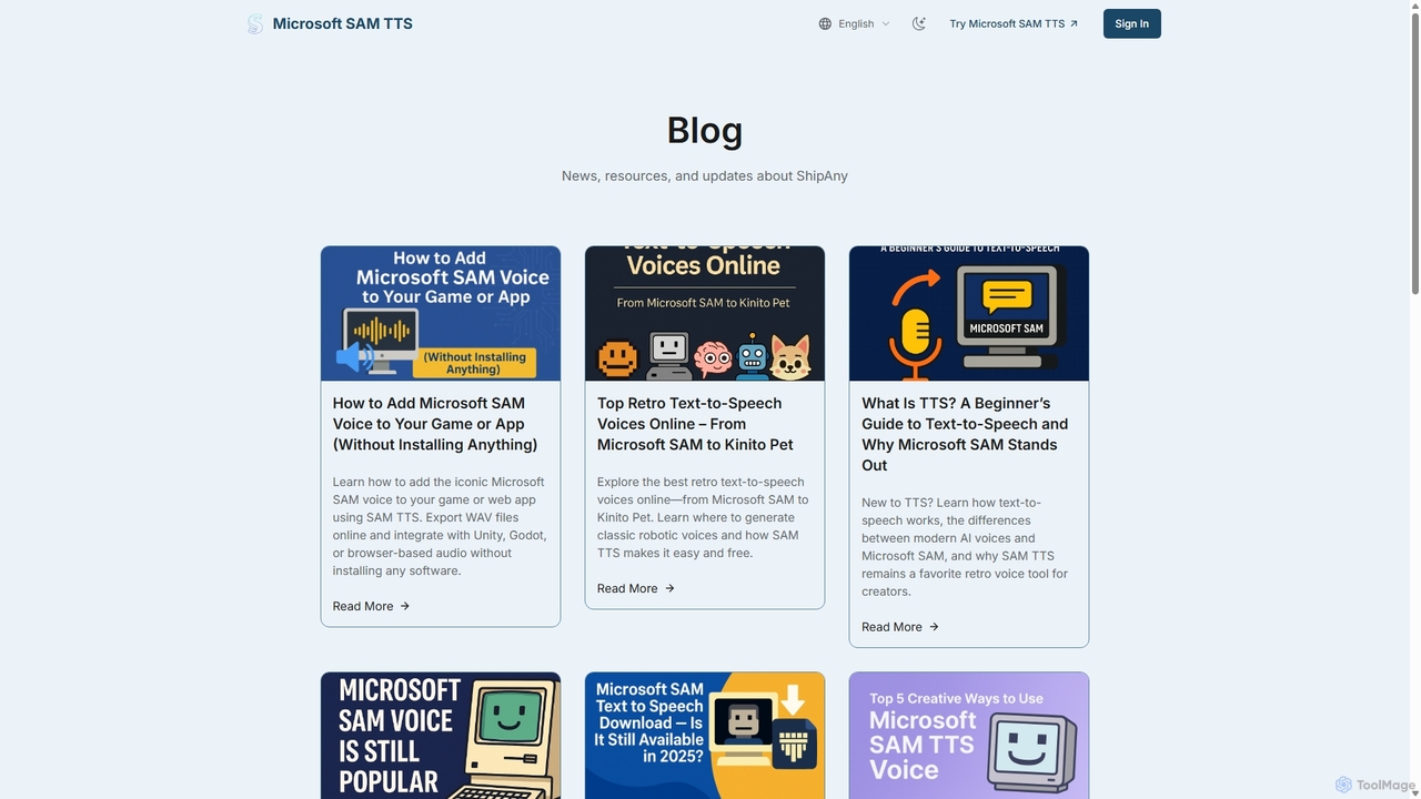 Blog for Samtts