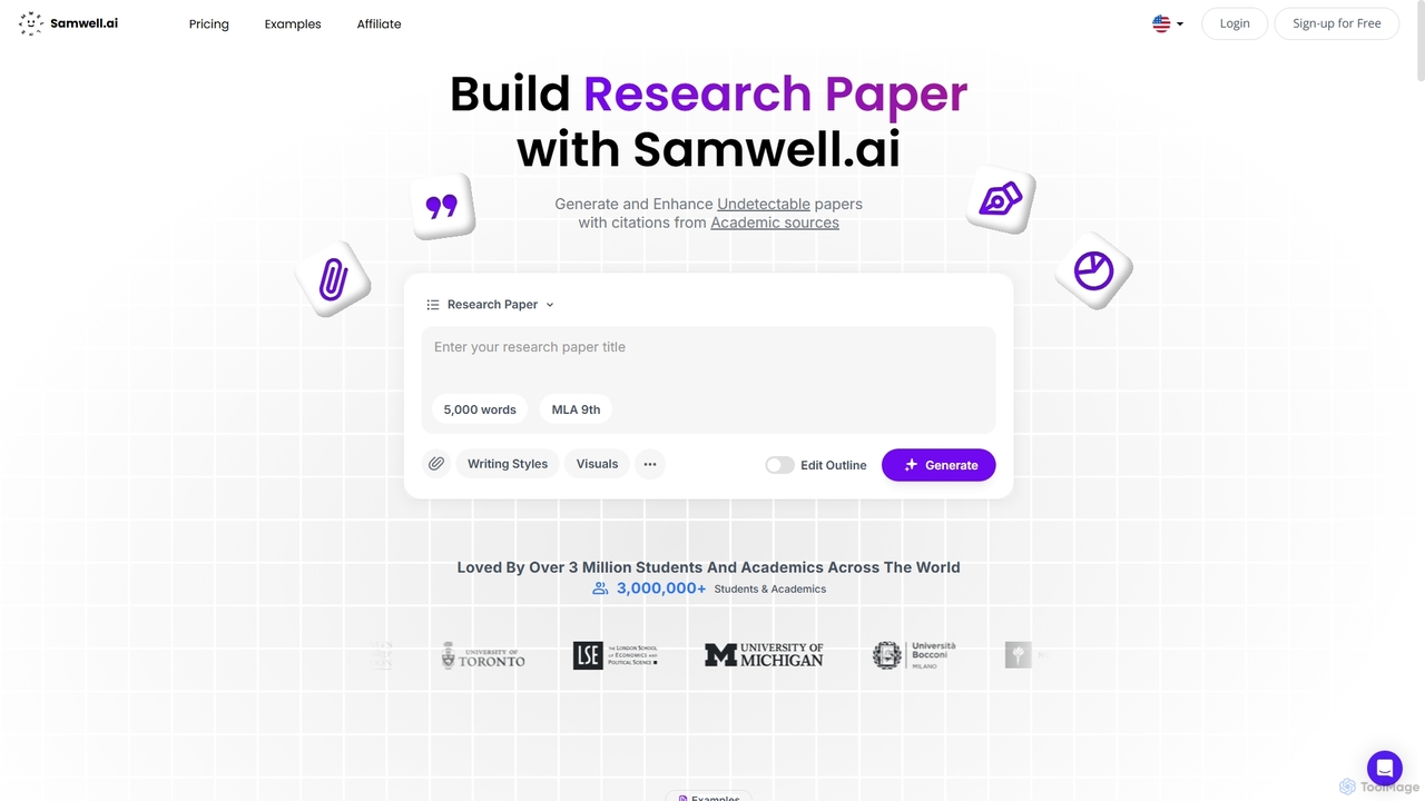 Write A-level Research Paper with AI Assistance | Samwell AI for Samwell
