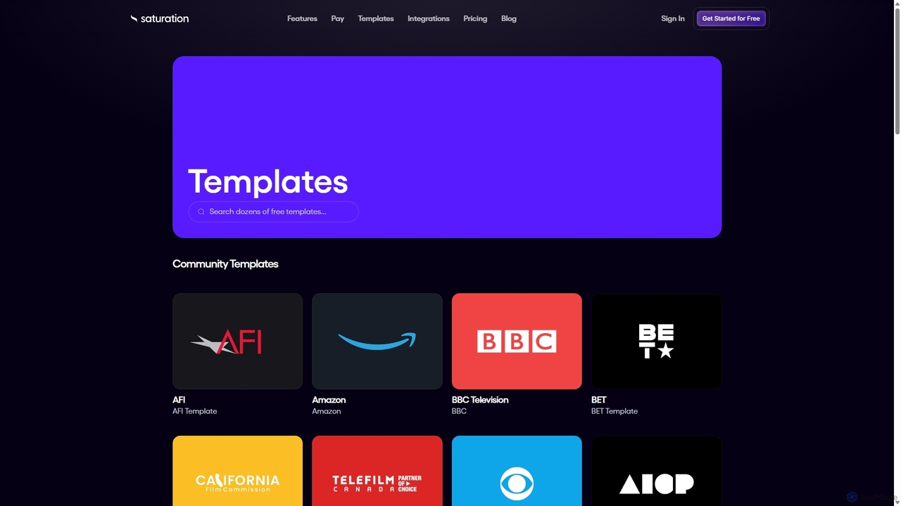 Saturation Templates | Explore Dozens of Free Budget Templates for Saturation.io