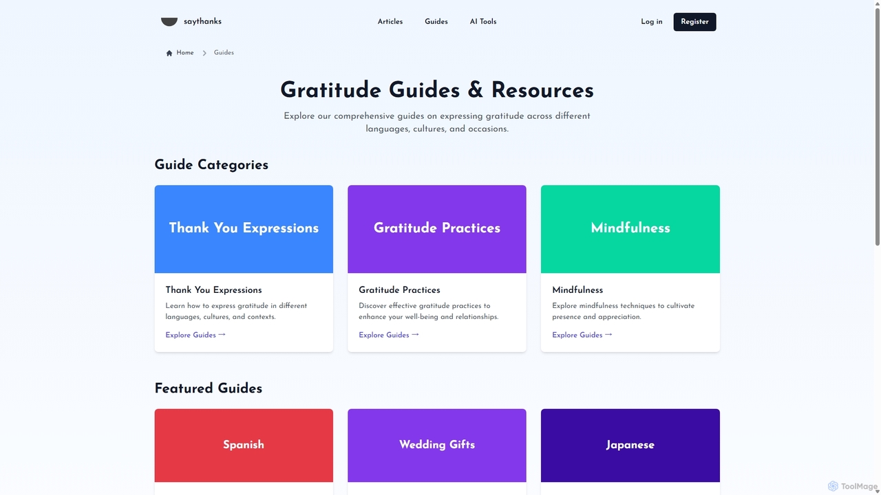 Gratitude Guides & Resources for Saythanks