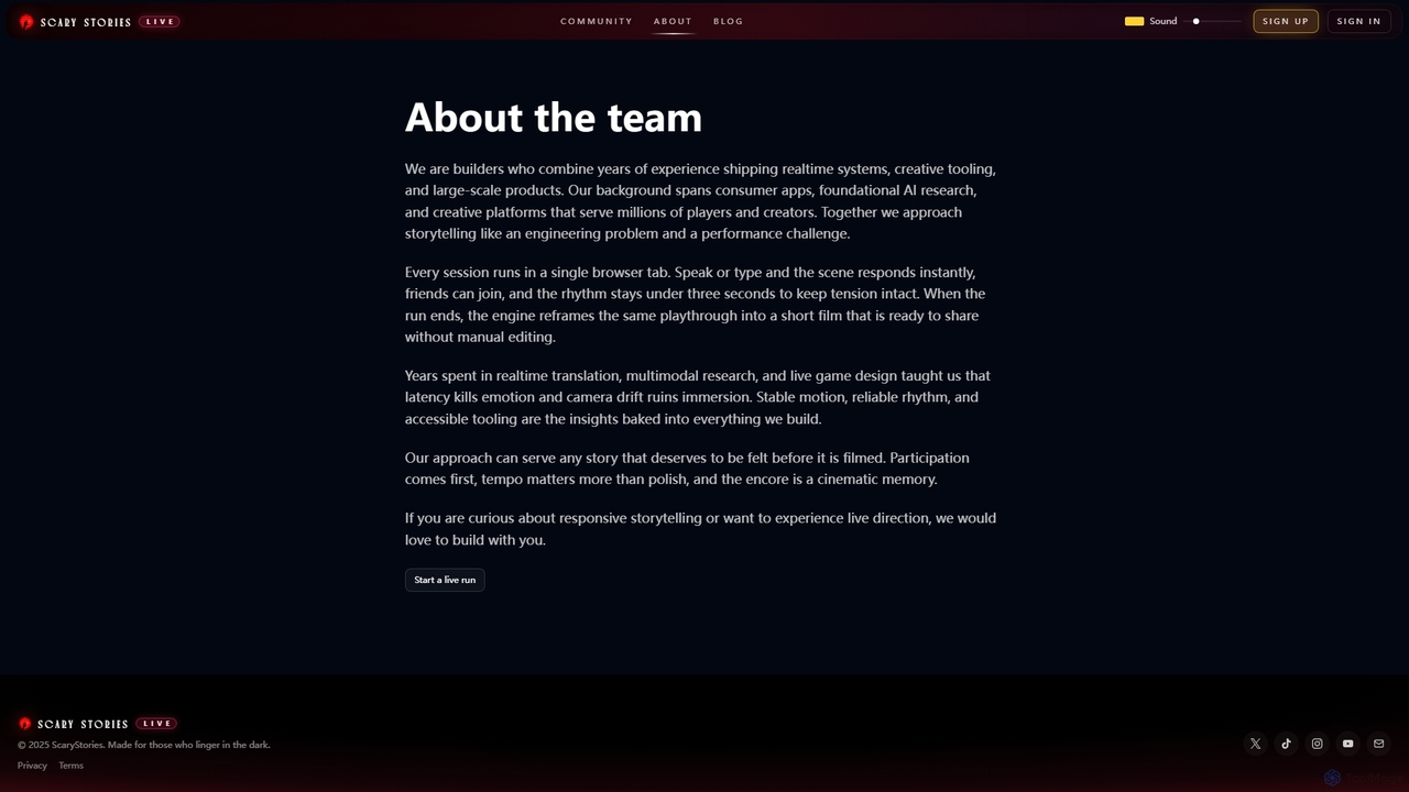 About for Scarystories
