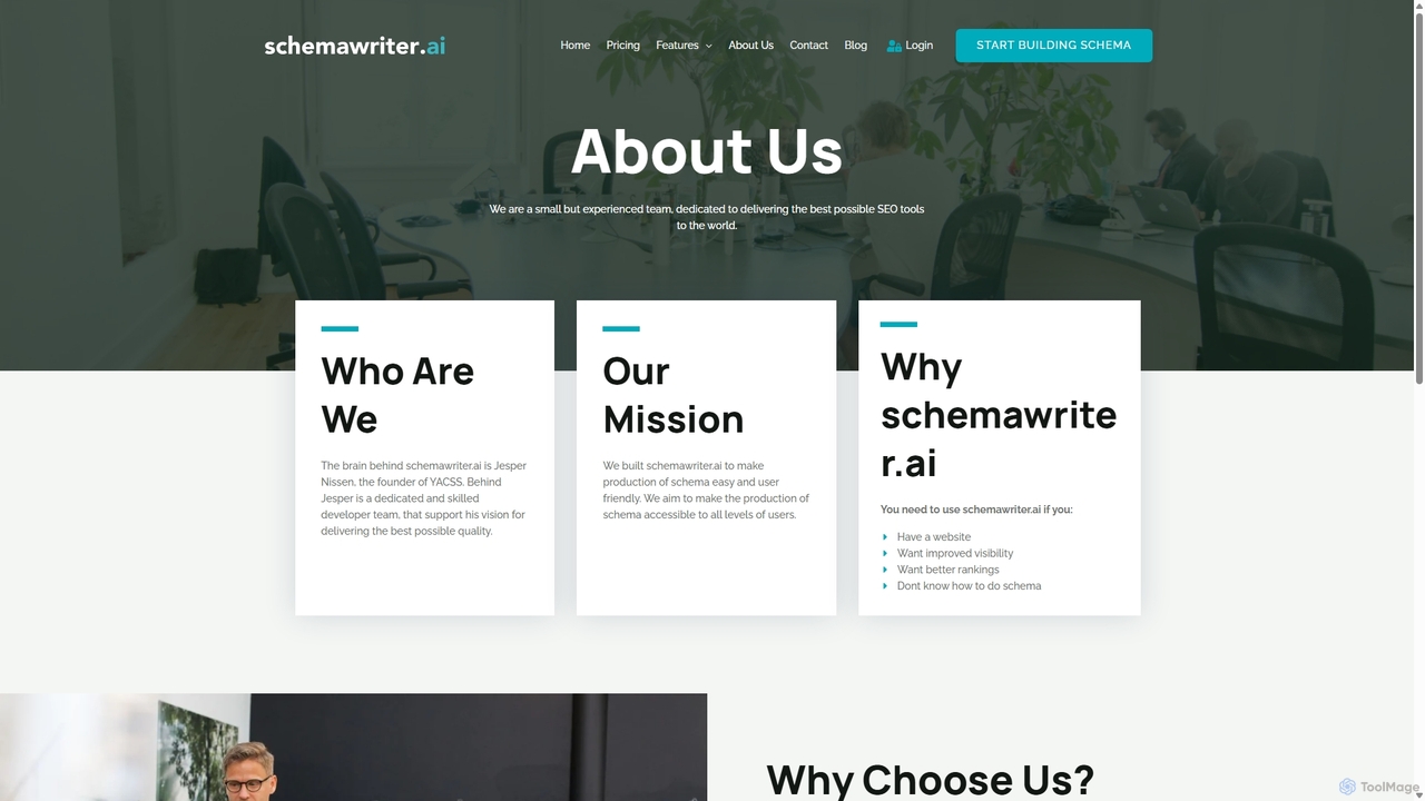 About Us - schemawriter.ai for Schemawriter.ai