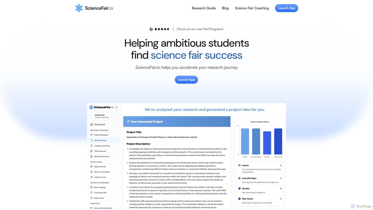 ScienceFair.io