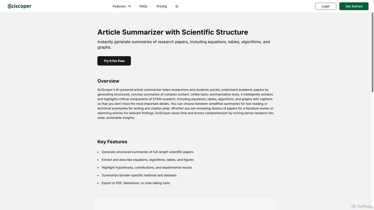 Sciscoper - Article Summarizer for Sciscoper