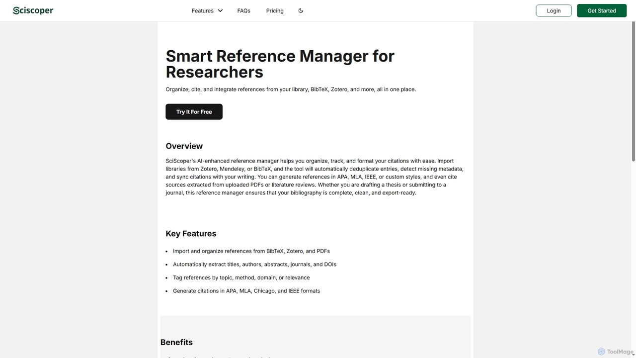 Sciscoper | Reference Manager for Sciscoper