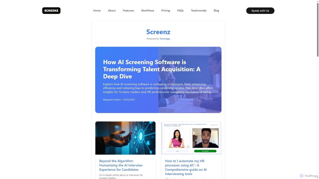 Articles for Screenz