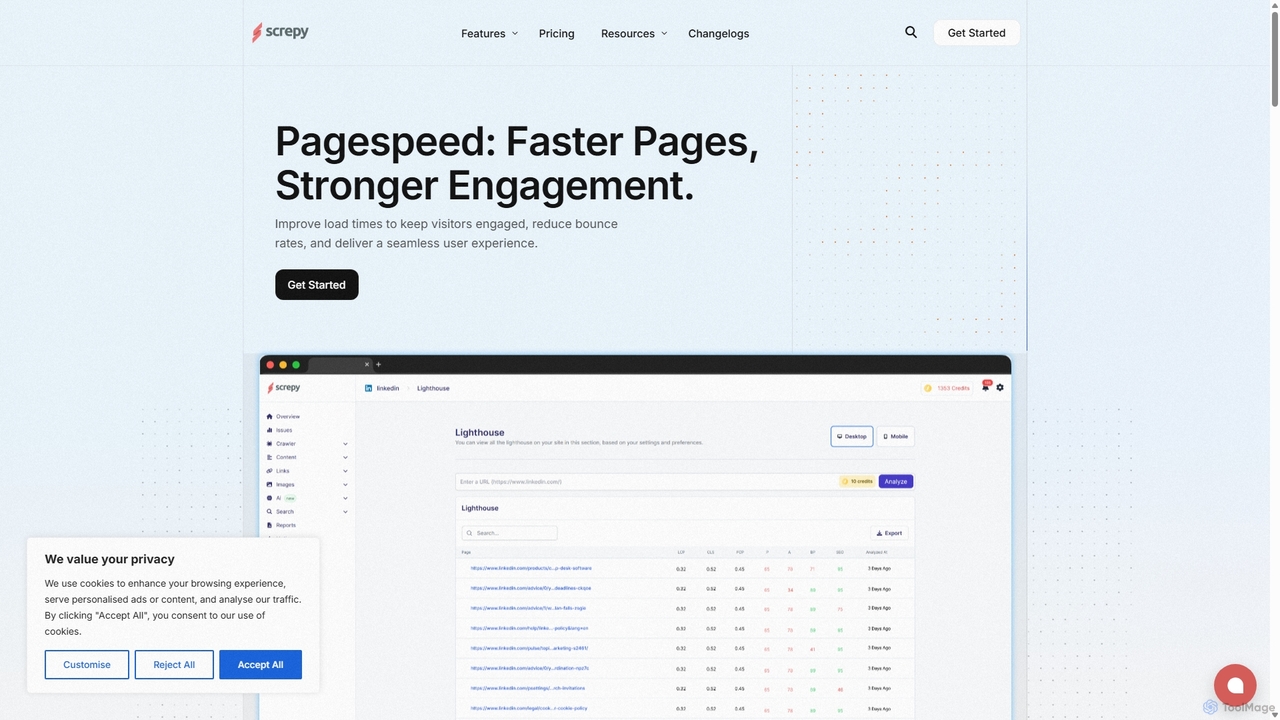 Screpy - Pagespeed for Screpy