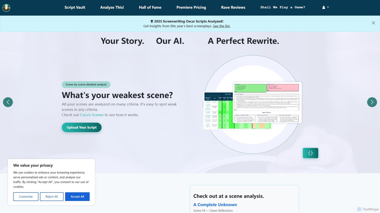 preview for ScriptReader.ai