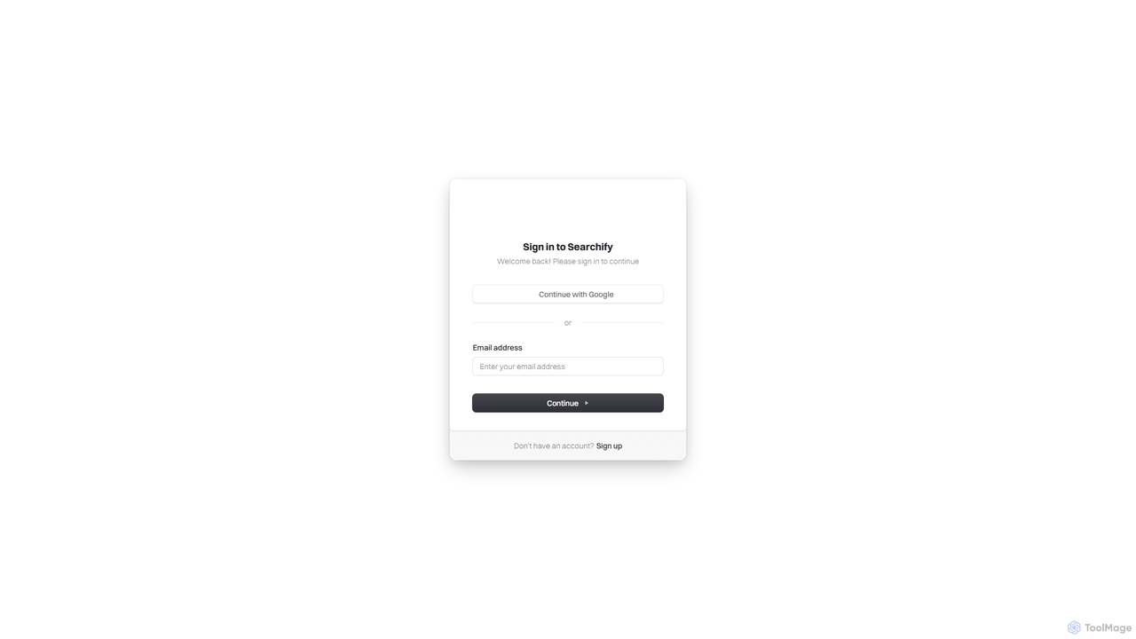 Sign In | Searchify for Searchify