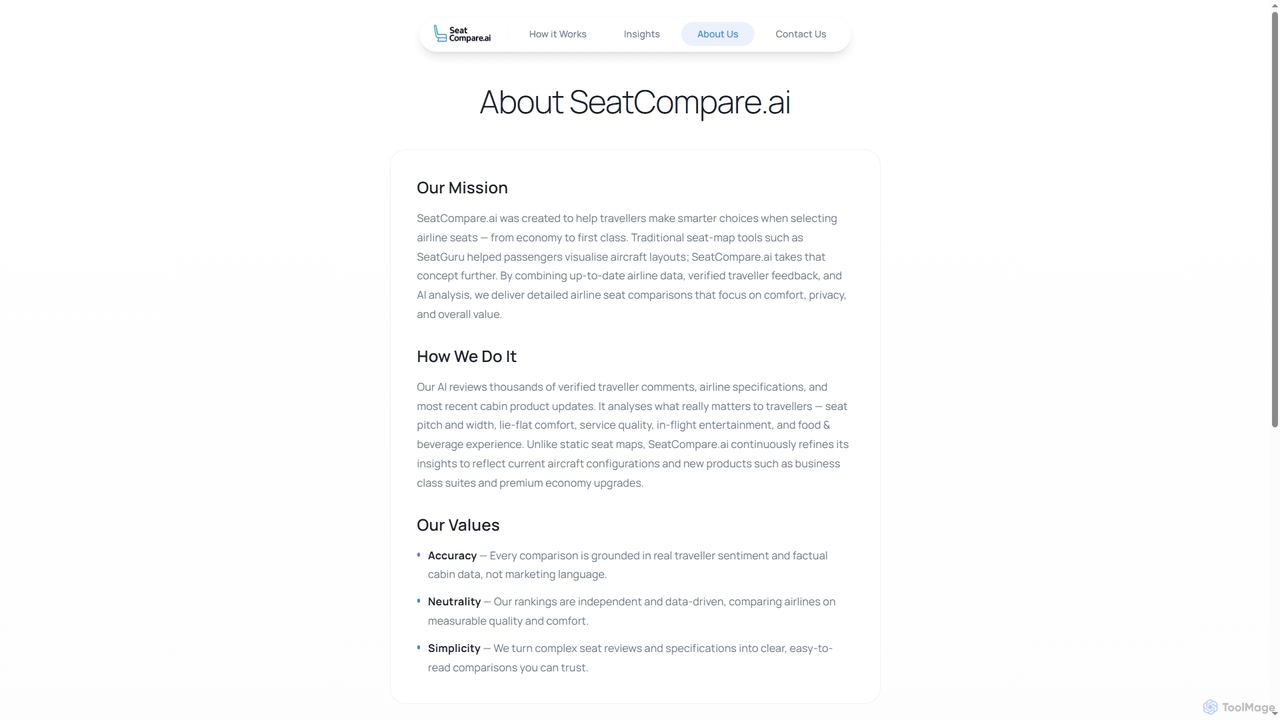 About SeatCompare.ai | AI Airline Seat Comparison Tool for SeatCompare