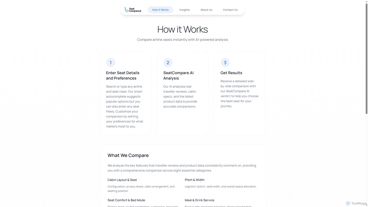 How It Works | SeatCompare.ai for SeatCompare