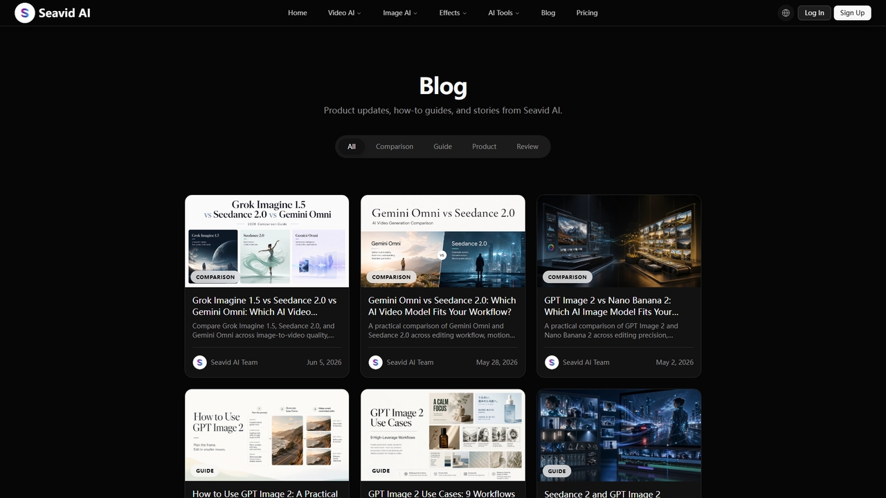 Seavid AI Blog - AI Video & Image Tips for Seavid AI