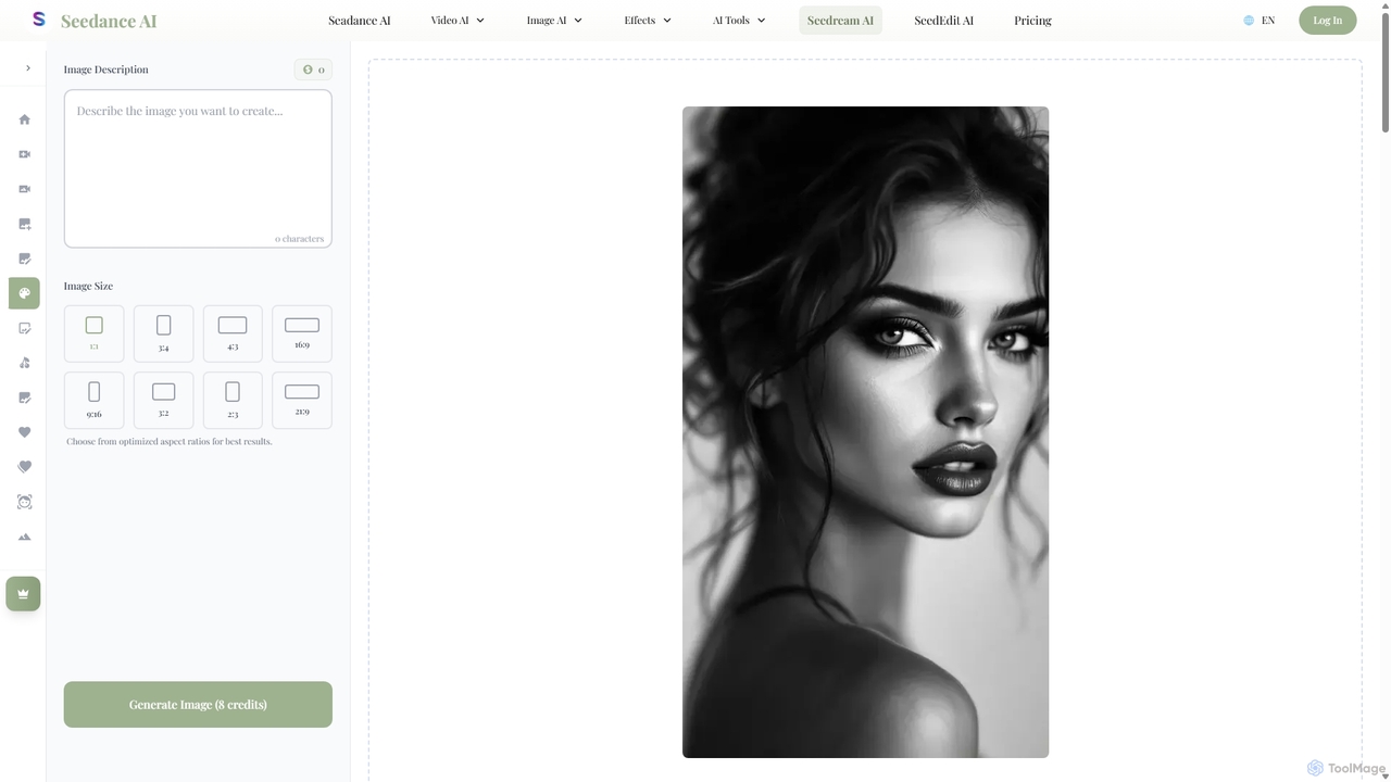Seedream 3.0 | Free images generator Online by Dreamnia AI for Seedance AI