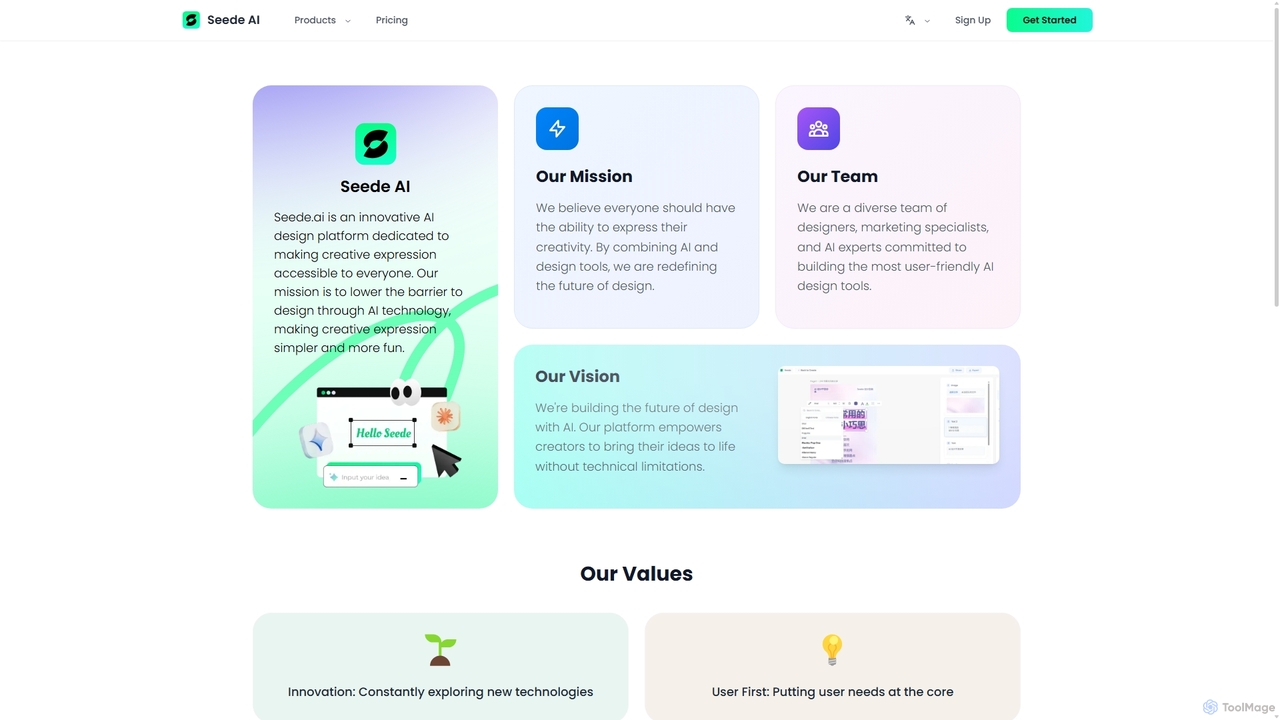 Seede AI - Free AI Graphic Design Tool | Create Professional Designs in Seconds for Seede AI