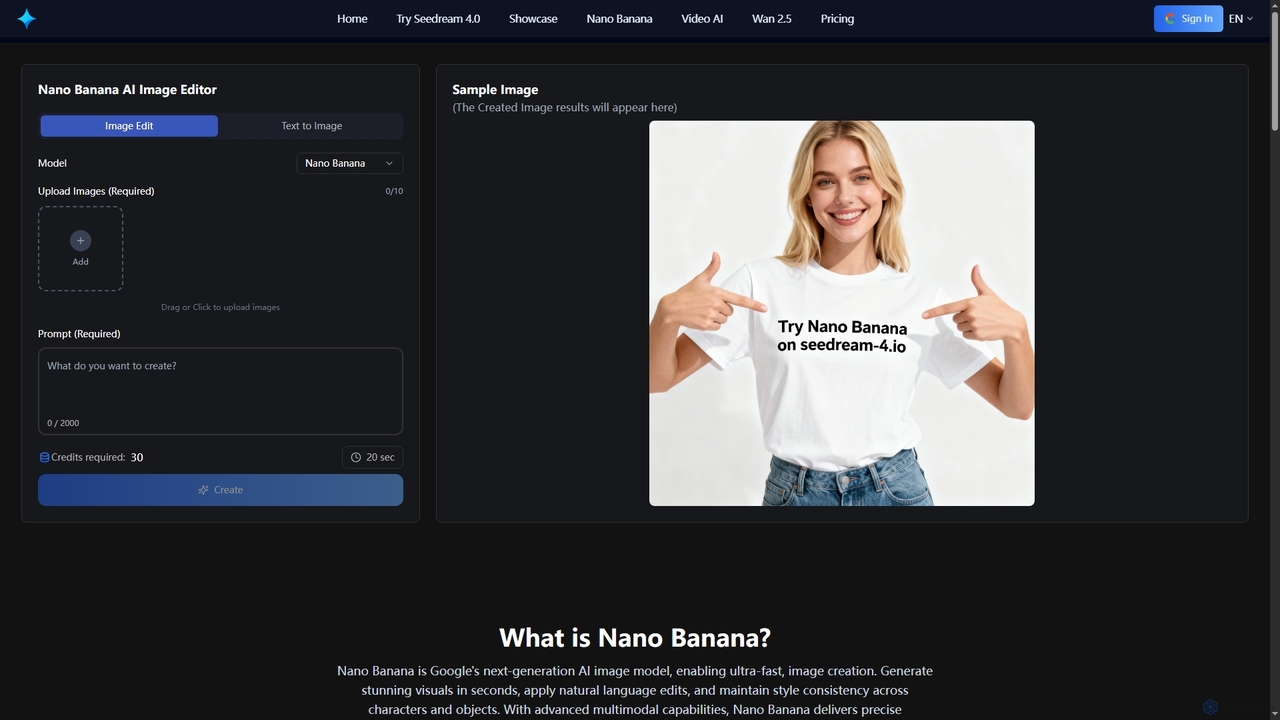 Nano Banana: Try Nano Banana AI Image Editor For Free | Seedream 4.0 AI for Seedream 4