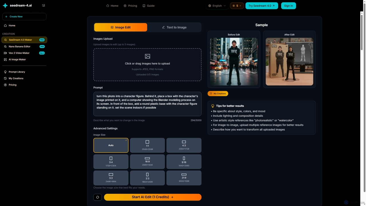 Seedream 4.0 ai image Editor | Seedream4 ai image Generator for Seedream 4