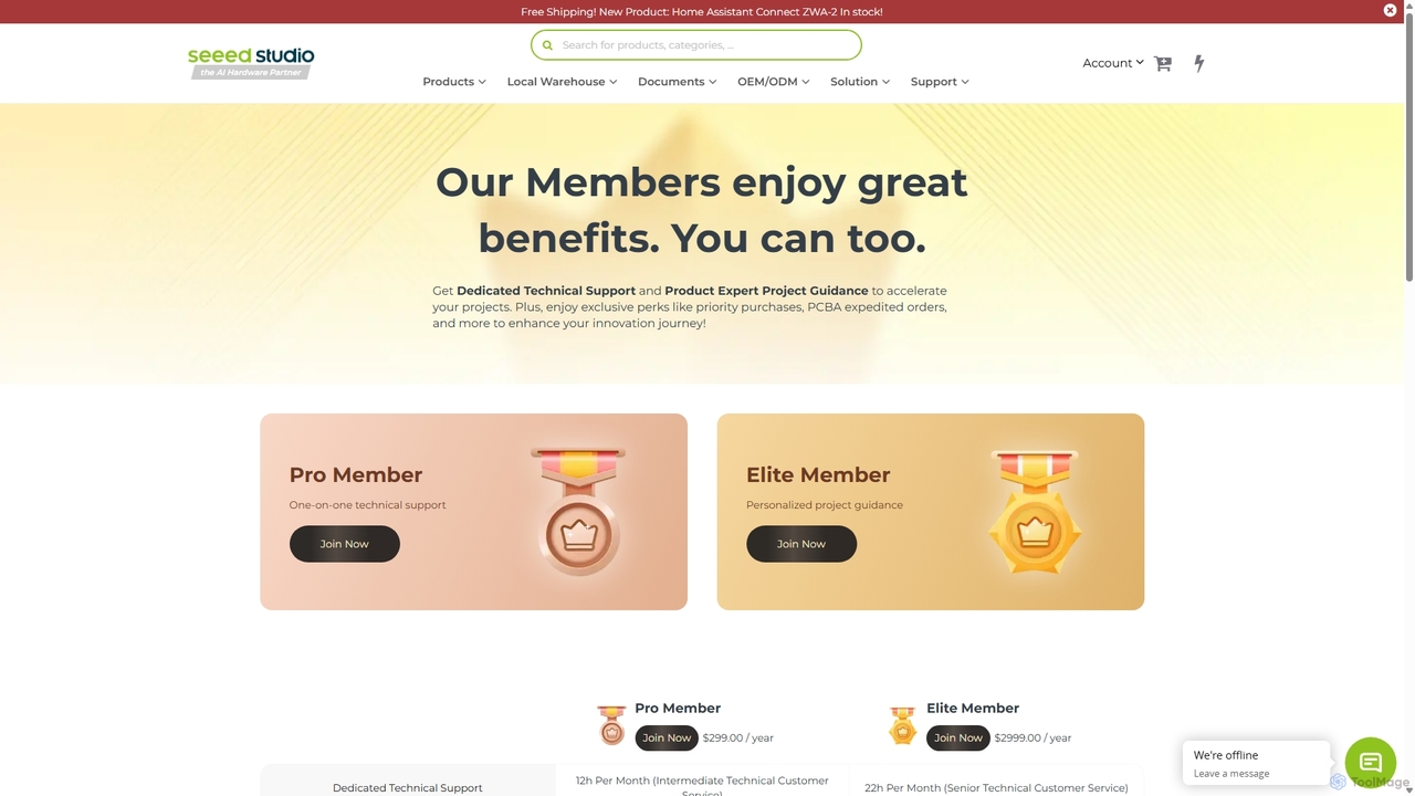membership for Seeed Studio